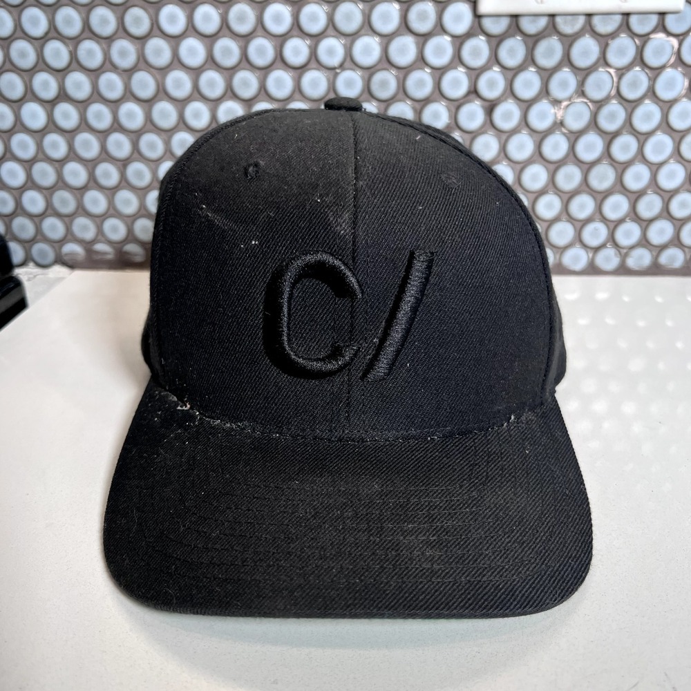 Unknown Hat C / Snap Back Black Green Adult Baseball Embroidered Hat